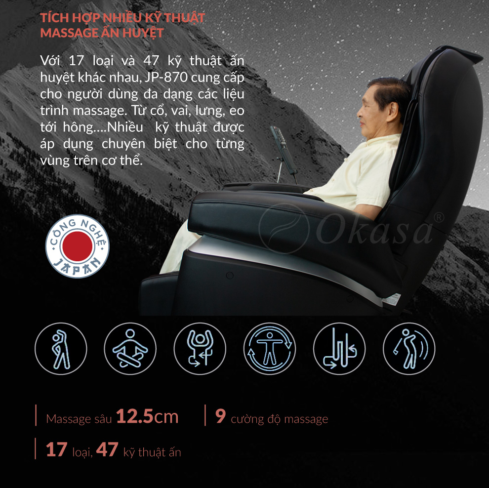Ghế massage Fujiiryoki JP-870